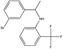 N-[1-(3-bromophenyl)ethyl]-2-(trifluoromethyl)aniline Struktur