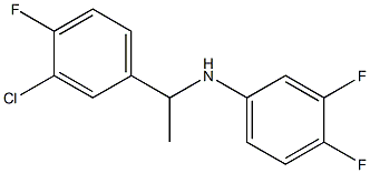 N-[1-(3-chloro-4-fluorophenyl)ethyl]-3,4-difluoroaniline Struktur