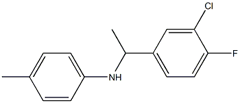 N-[1-(3-chloro-4-fluorophenyl)ethyl]-4-methylaniline Struktur