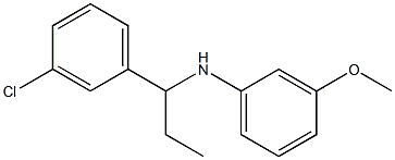 N-[1-(3-chlorophenyl)propyl]-3-methoxyaniline Struktur