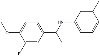 N-[1-(3-fluoro-4-methoxyphenyl)ethyl]-3-methylaniline Struktur