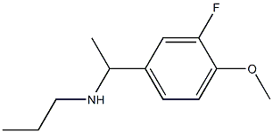 N-[1-(3-fluoro-4-methoxyphenyl)ethyl]-N-propylamine Struktur