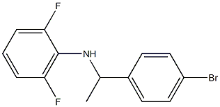 N-[1-(4-bromophenyl)ethyl]-2,6-difluoroaniline Struktur