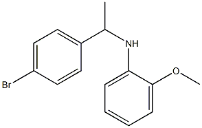 N-[1-(4-bromophenyl)ethyl]-2-methoxyaniline Struktur