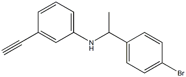 N-[1-(4-bromophenyl)ethyl]-3-ethynylaniline Struktur