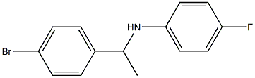 N-[1-(4-bromophenyl)ethyl]-4-fluoroaniline Struktur