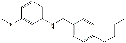 N-[1-(4-butylphenyl)ethyl]-3-(methylsulfanyl)aniline Struktur