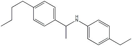 N-[1-(4-butylphenyl)ethyl]-4-ethylaniline Struktur