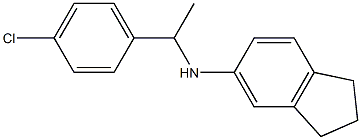 N-[1-(4-chlorophenyl)ethyl]-2,3-dihydro-1H-inden-5-amine Struktur