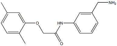 N-[3-(aminomethyl)phenyl]-2-(2,5-dimethylphenoxy)acetamide Struktur