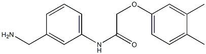 N-[3-(aminomethyl)phenyl]-2-(3,4-dimethylphenoxy)acetamide Struktur