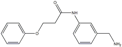 N-[3-(aminomethyl)phenyl]-3-phenoxypropanamide Struktur