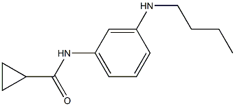 N-[3-(butylamino)phenyl]cyclopropanecarboxamide Struktur