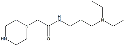 N-[3-(diethylamino)propyl]-2-(piperazin-1-yl)acetamide Struktur