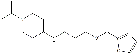 N-[3-(furan-2-ylmethoxy)propyl]-1-(propan-2-yl)piperidin-4-amine Struktur