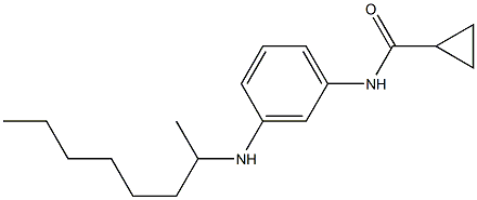 N-[3-(octan-2-ylamino)phenyl]cyclopropanecarboxamide Struktur