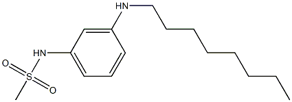 N-[3-(octylamino)phenyl]methanesulfonamide Struktur