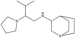 N-[3-methyl-2-(pyrrolidin-1-yl)butyl]-1-azabicyclo[2.2.2]octan-3-amine Struktur