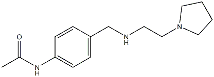 N-[4-({[2-(pyrrolidin-1-yl)ethyl]amino}methyl)phenyl]acetamide Struktur