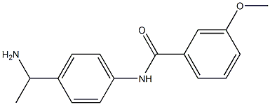 N-[4-(1-aminoethyl)phenyl]-3-methoxybenzamide Struktur