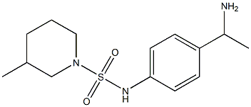 N-[4-(1-aminoethyl)phenyl]-3-methylpiperidine-1-sulfonamide Struktur