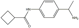 N-[4-(1-aminoethyl)phenyl]cyclobutanecarboxamide Struktur