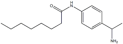 N-[4-(1-aminoethyl)phenyl]octanamide Struktur