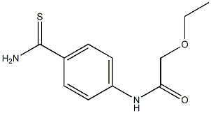 N-[4-(aminocarbonothioyl)phenyl]-2-ethoxyacetamide Struktur