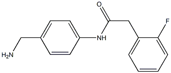 N-[4-(aminomethyl)phenyl]-2-(2-fluorophenyl)acetamide Struktur