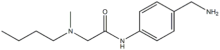 N-[4-(aminomethyl)phenyl]-2-[butyl(methyl)amino]acetamide Struktur