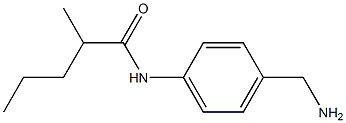 N-[4-(aminomethyl)phenyl]-2-methylpentanamide Struktur