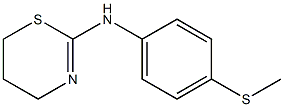 N-[4-(methylsulfanyl)phenyl]-5,6-dihydro-4H-1,3-thiazin-2-amine Struktur