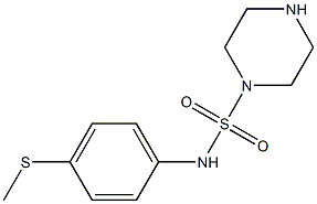 N-[4-(methylsulfanyl)phenyl]piperazine-1-sulfonamide Struktur