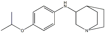 N-[4-(propan-2-yloxy)phenyl]-1-azabicyclo[2.2.2]octan-3-amine Struktur