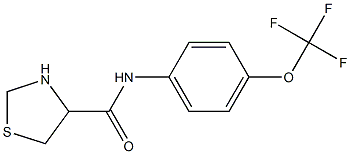 N-[4-(trifluoromethoxy)phenyl]-1,3-thiazolidine-4-carboxamide Struktur