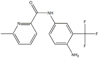 N-[4-amino-3-(trifluoromethyl)phenyl]-6-methylpyridine-2-carboxamide Struktur