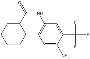 N-[4-amino-3-(trifluoromethyl)phenyl]cyclohexanecarboxamide Struktur