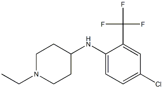 N-[4-chloro-2-(trifluoromethyl)phenyl]-1-ethylpiperidin-4-amine Struktur