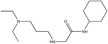 N-cyclohexyl-2-{[3-(diethylamino)propyl]amino}acetamide Struktur