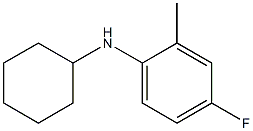 N-cyclohexyl-4-fluoro-2-methylaniline Struktur