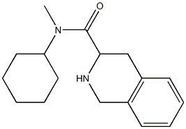 N-cyclohexyl-N-methyl-1,2,3,4-tetrahydroisoquinoline-3-carboxamide Struktur