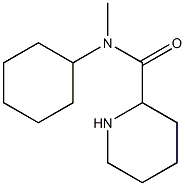 N-cyclohexyl-N-methylpiperidine-2-carboxamide Struktur