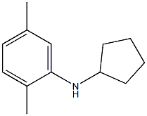 N-cyclopentyl-2,5-dimethylaniline Struktur