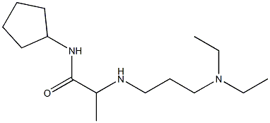 N-cyclopentyl-2-{[3-(diethylamino)propyl]amino}propanamide Struktur