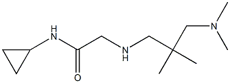 N-cyclopropyl-2-({2-[(dimethylamino)methyl]-2-methylpropyl}amino)acetamide Struktur