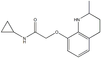 N-cyclopropyl-2-[(2-methyl-1,2,3,4-tetrahydroquinolin-8-yl)oxy]acetamide Struktur