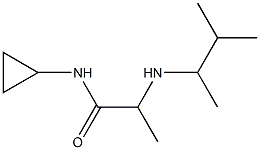 N-cyclopropyl-2-[(3-methylbutan-2-yl)amino]propanamide Struktur