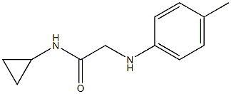 N-cyclopropyl-2-[(4-methylphenyl)amino]acetamide Struktur