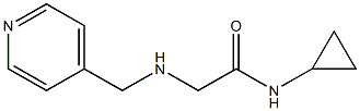 N-cyclopropyl-2-[(pyridin-4-ylmethyl)amino]acetamide Struktur