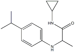 N-cyclopropyl-2-{[4-(propan-2-yl)phenyl]amino}propanamide Struktur